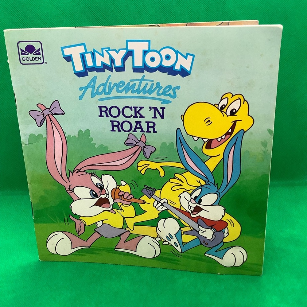 Vintage Tiny Toon Adventures Rock N Roar Golden Book